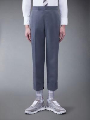 Men Thom Browne Typewriter Cloth Classic Pants Grey | NON40P51829