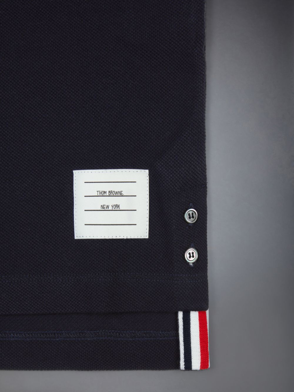 Boys's Thom Browne Classic Pique Polo Shirt Blue | HLB04E74964