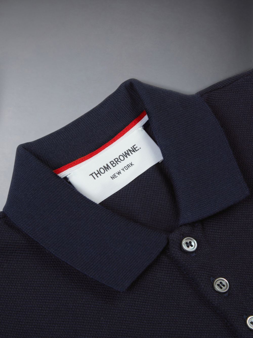 Boys's Thom Browne Classic Pique Polo Shirt Blue | HLB04E74964