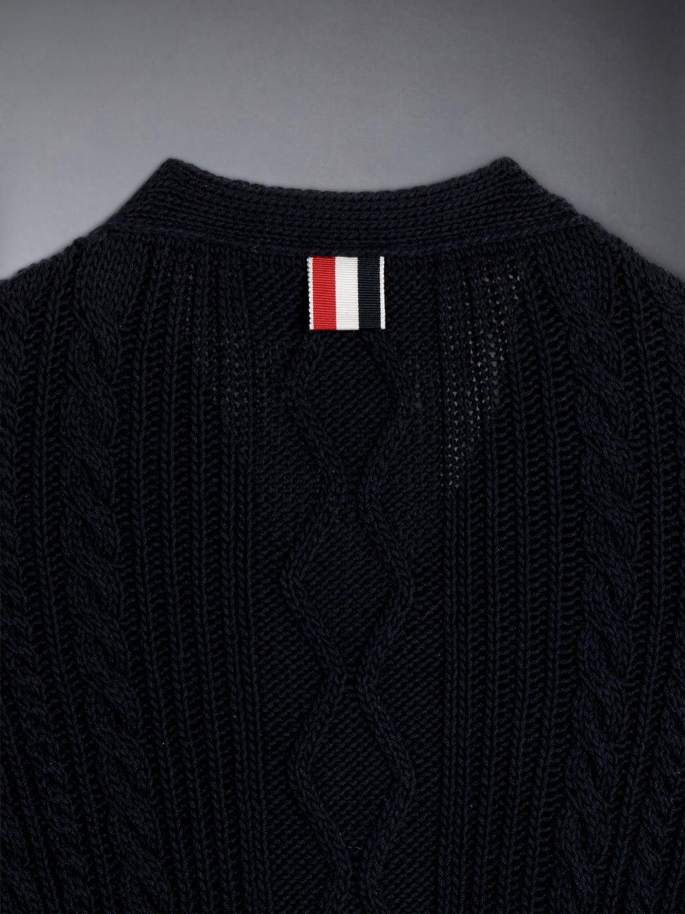 Boys's Thom Browne Cotton V-neck Cardigan Blue | TQG69X12623