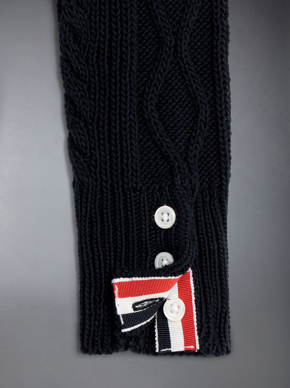 Boys's Thom Browne Cotton V-neck Cardigan Blue | TQG69X12623