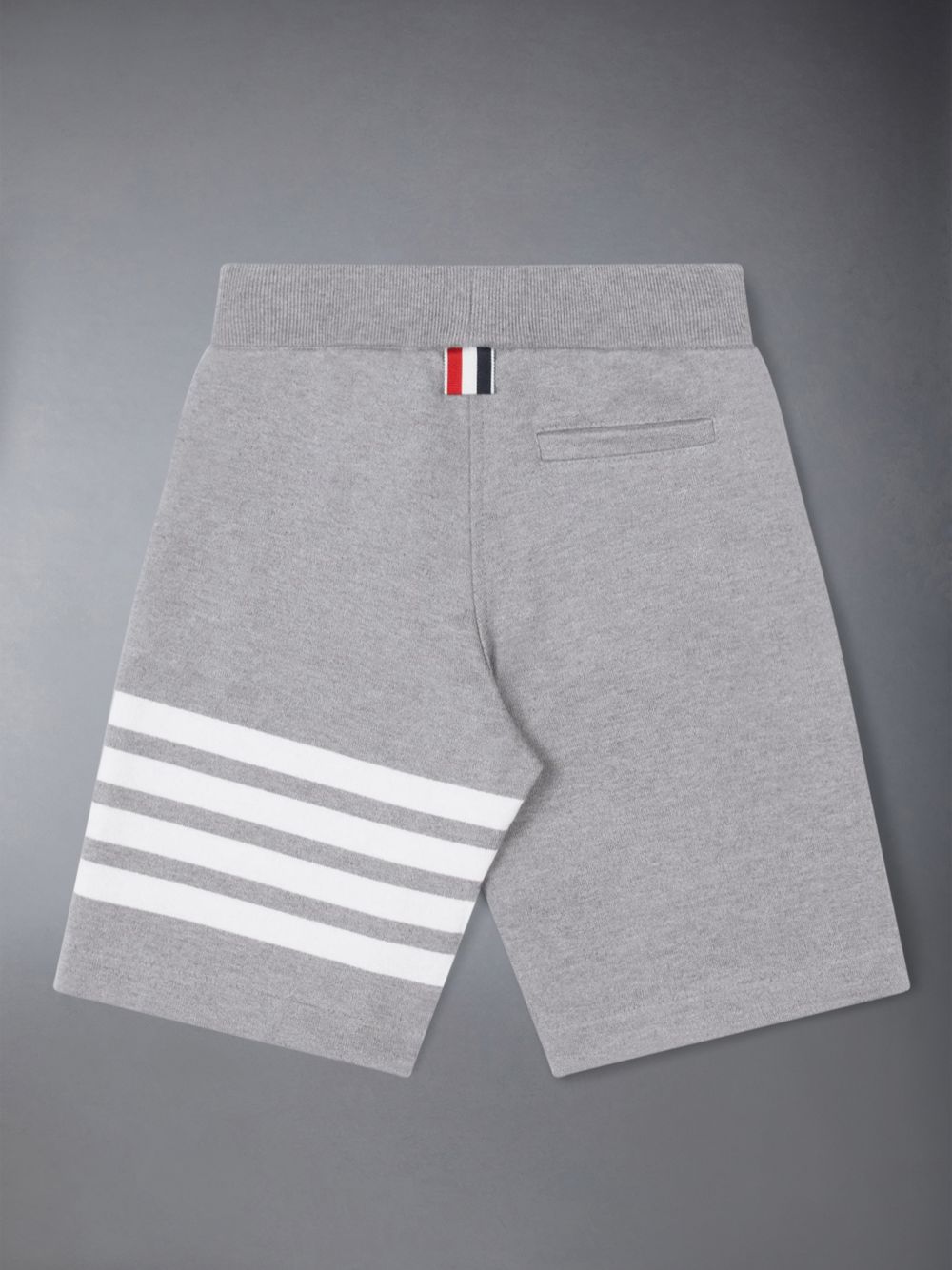 Boys's Thom Browne Medium Classic Cotton Loopback Jersey Engineered 4-Bar Sweat Shorts Grey | TCE30C92863