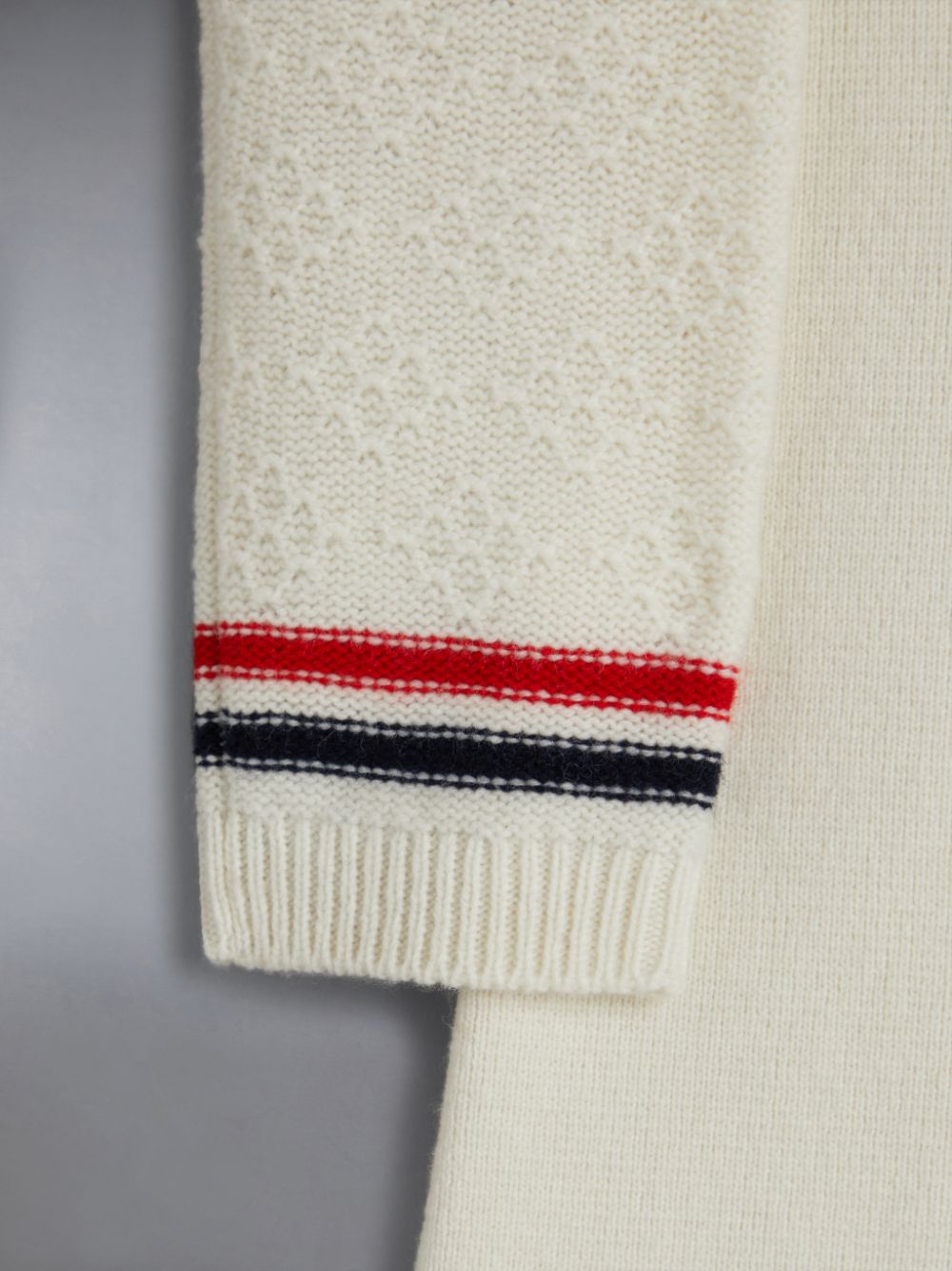 Boys's Thom Browne Wool Cashmere Polo Cardigan Dress White | QLA66R06410