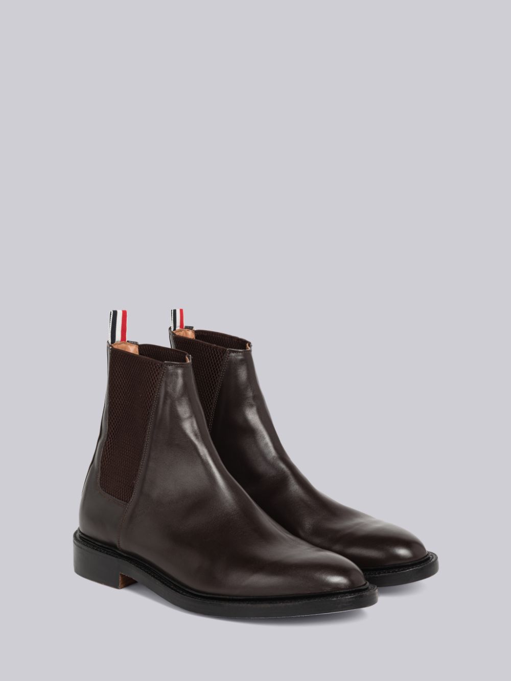 Men Thom Browne Box Calf Classic Wingtip Boots Brown | BGH34C74920