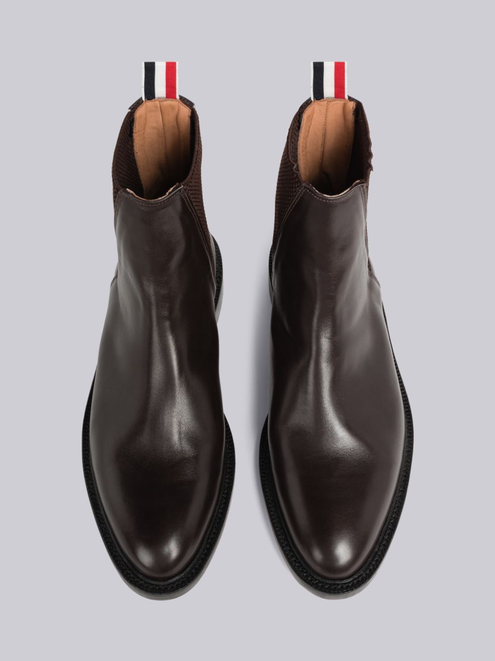 Men Thom Browne Box Calf Classic Wingtip Boots Brown | BGH34C74920