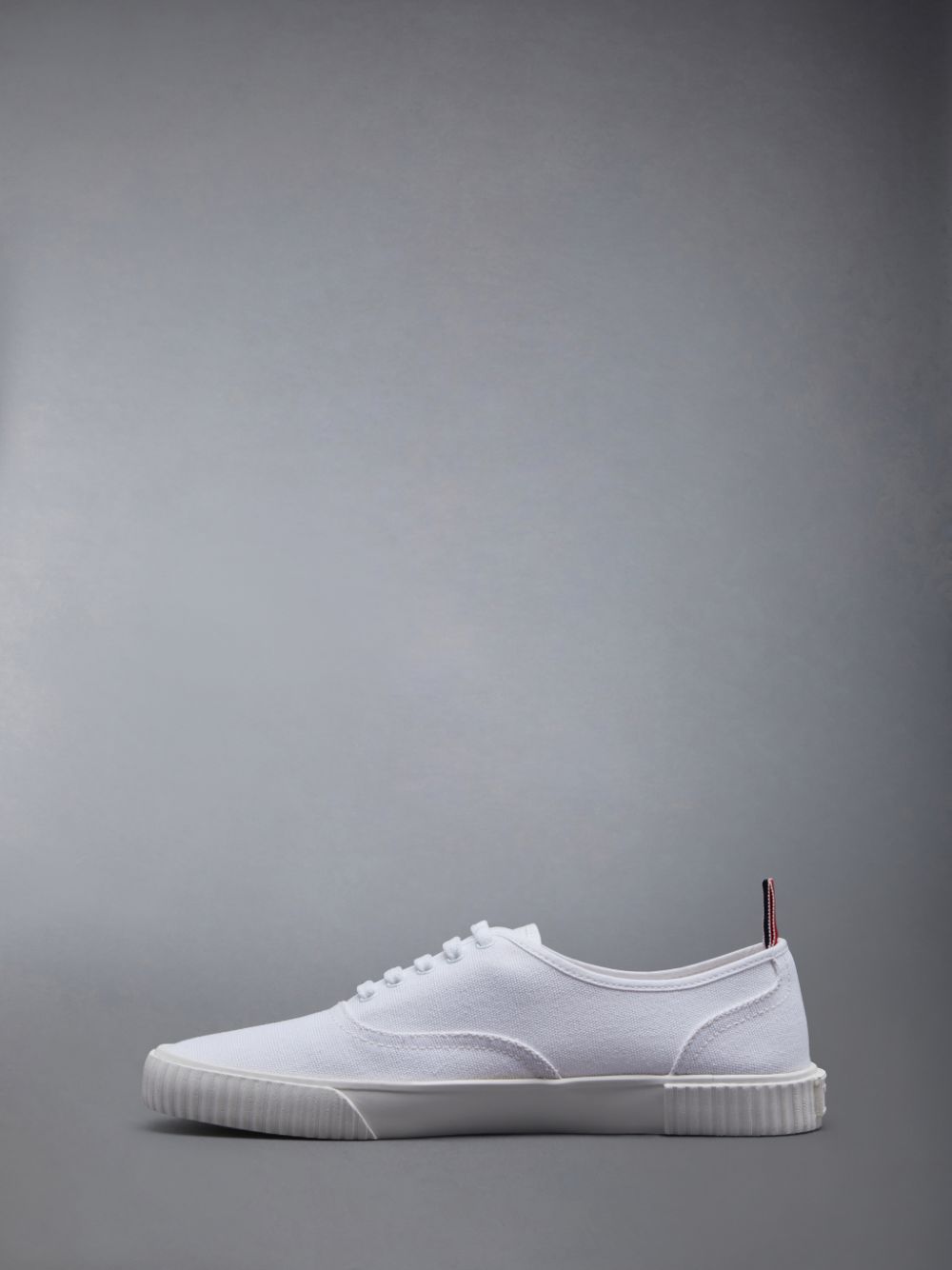 Men Thom Browne Canvas Heritage Sneakers White | PEZ59T29441