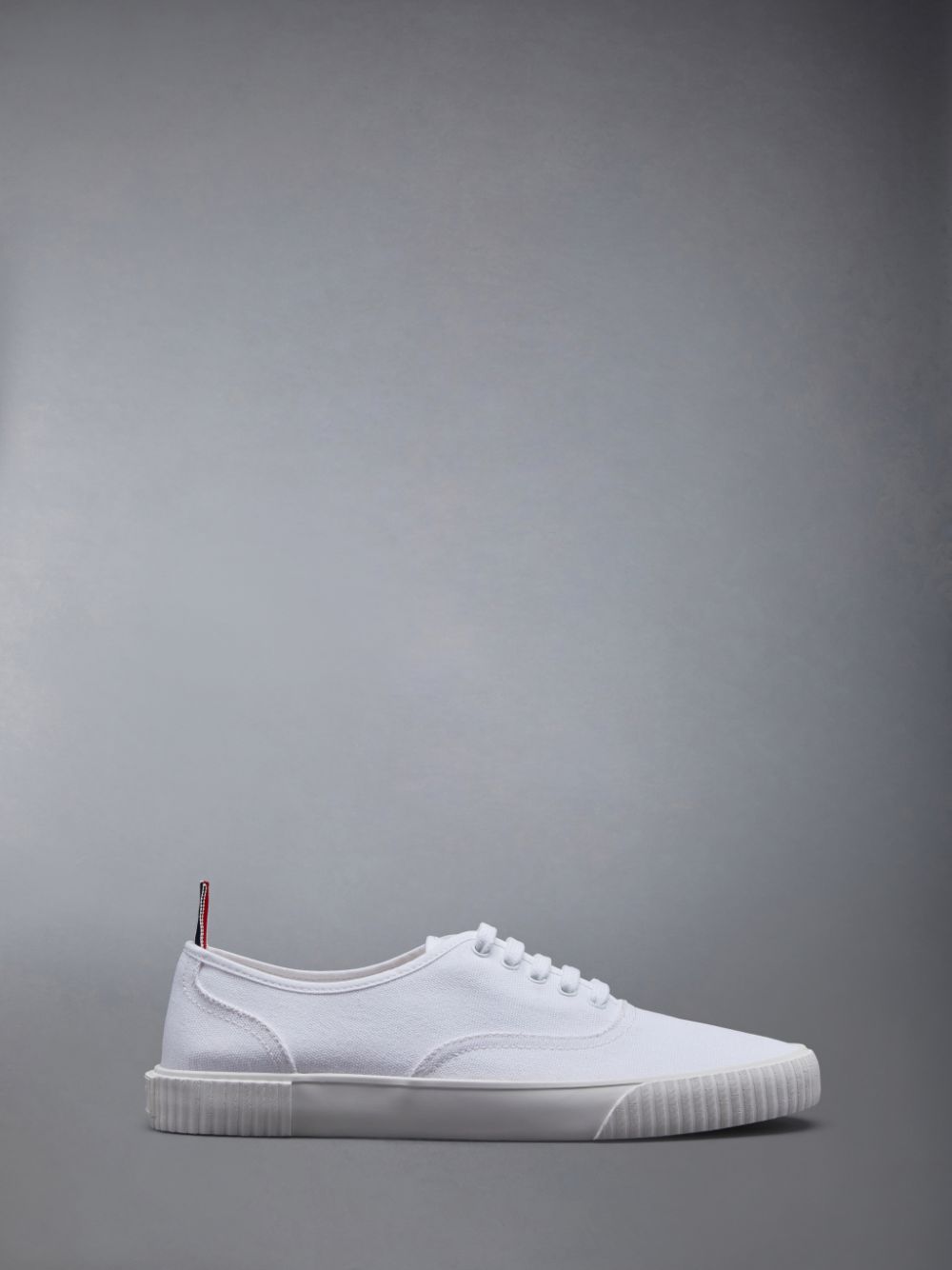 Men Thom Browne Canvas Heritage Sneakers White | PEZ59T29441