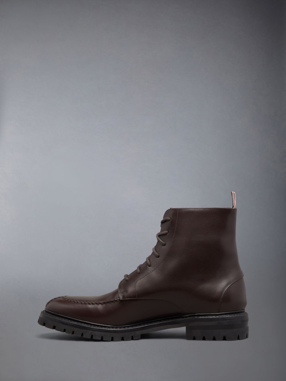 Men Thom Browne Classic Calf Commando Sole Apron Stitch Boots Brown | QBT15U54765