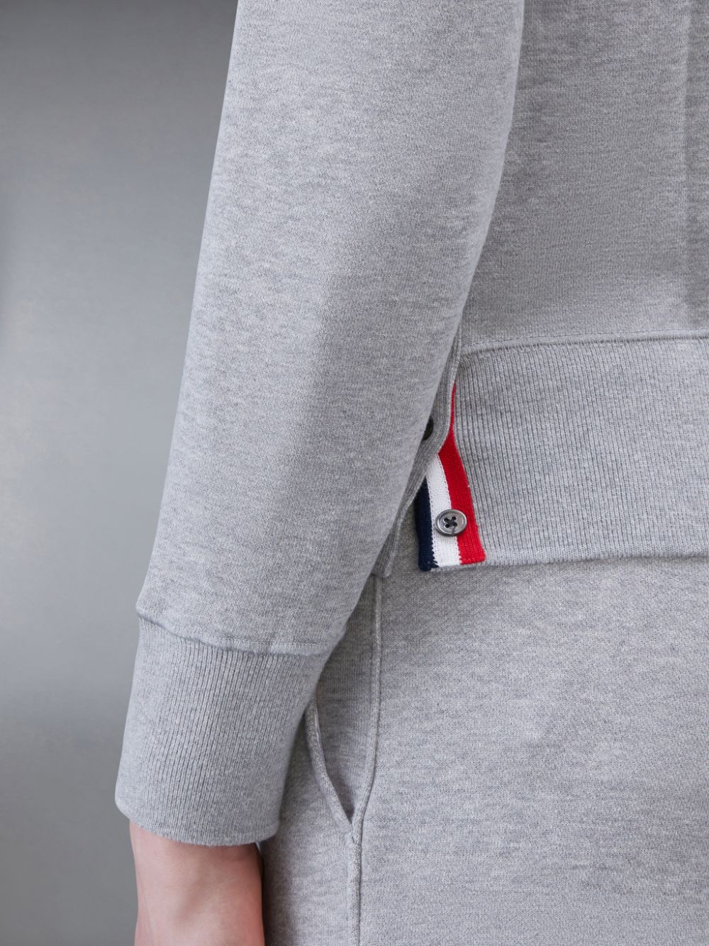 Men Thom Browne Classic Loopback 4-Bar Sweatshirts Grey | JHK92O18188