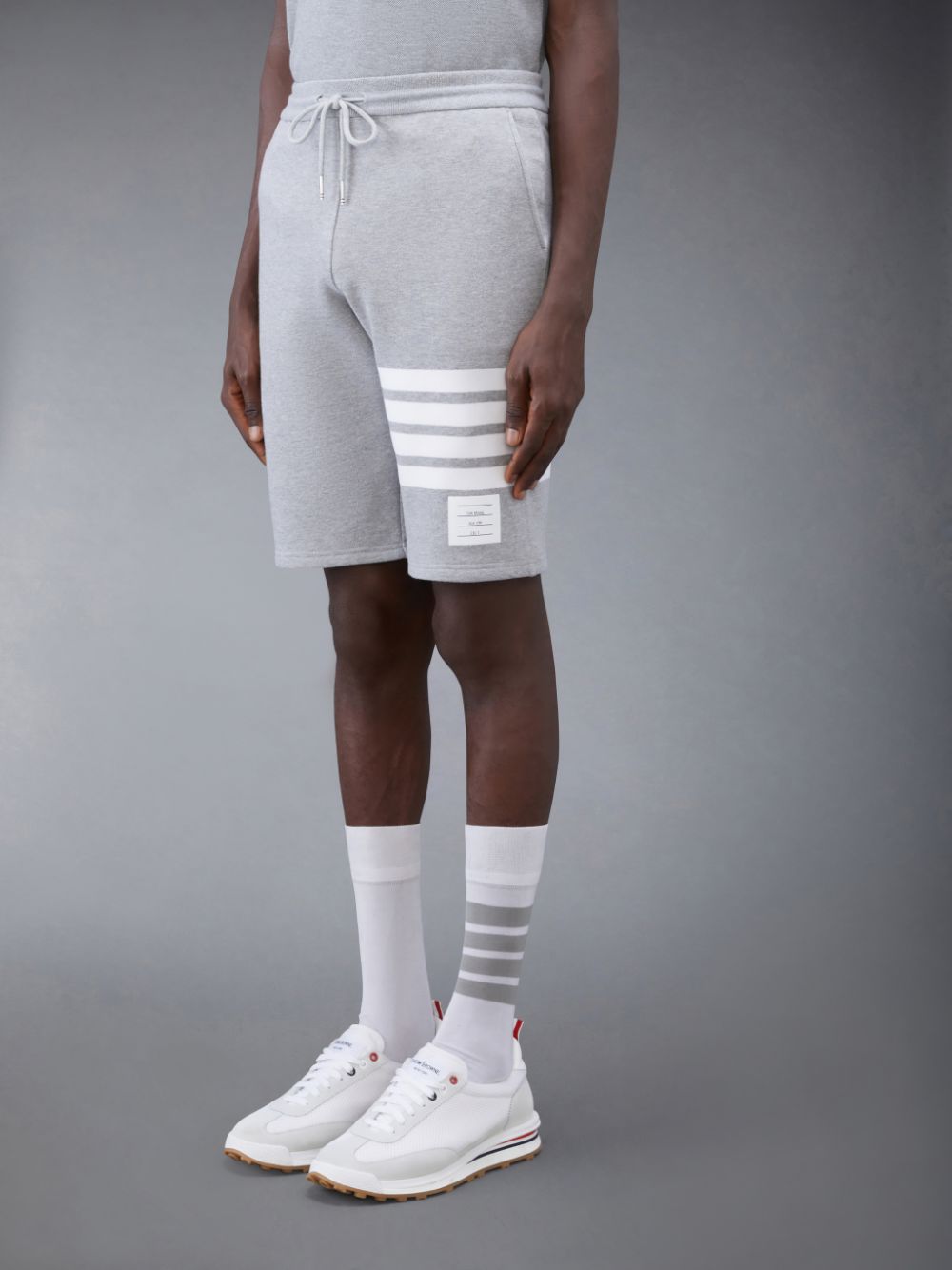 Men Thom Browne Classic Loopback 4-Bar Sweatshorts Grey | XFJ57F83233