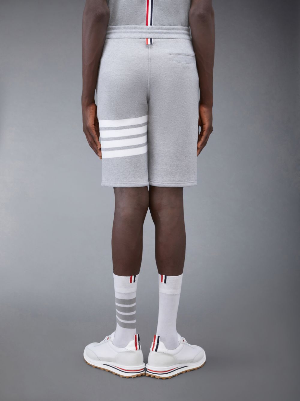 Men Thom Browne Classic Loopback 4-Bar Sweatshorts Grey | XFJ57F83233