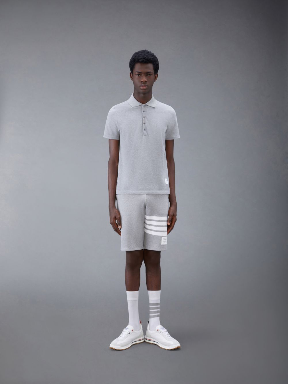 Men Thom Browne Classic Loopback 4-Bar Sweatshorts Grey | XFJ57F83233