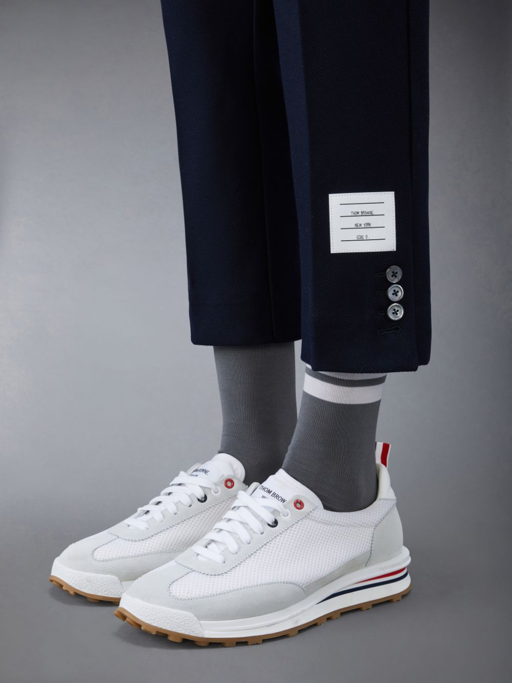 Men Thom Browne Double Face Tech Twill Slim Pants Blue | CNT23B05293