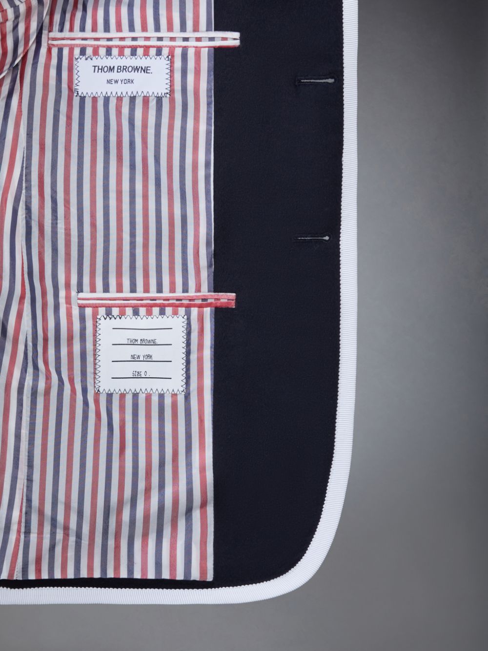 Men Thom Browne FUN-MIX CASHMERE 2003 CLASSIC SPORT Coats Blue | RBV50N32472