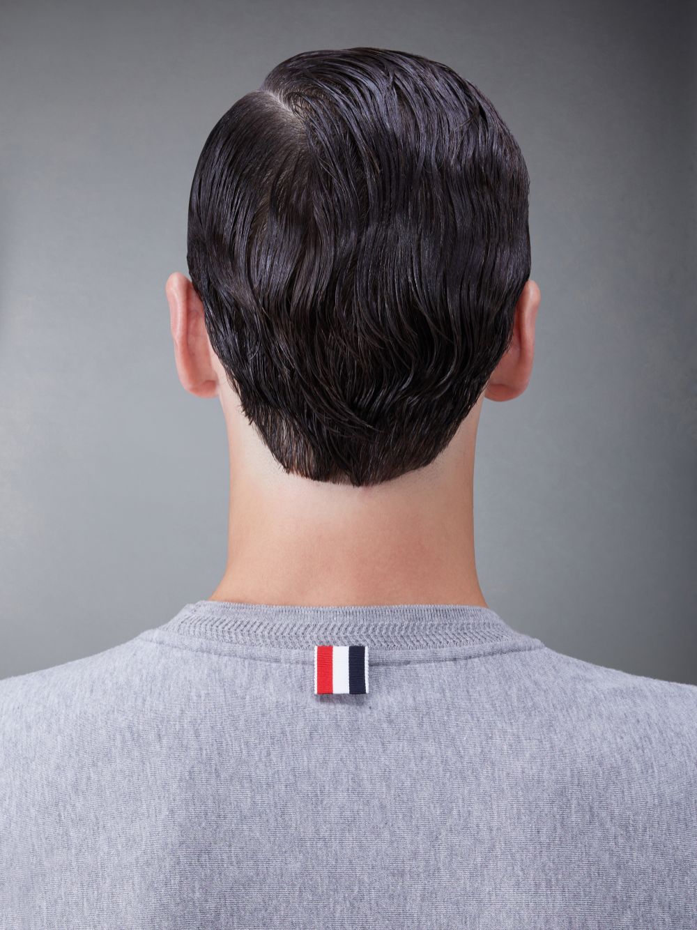 Men Thom Browne Jersey Oversized T Shirts Grey | GPV95O70248