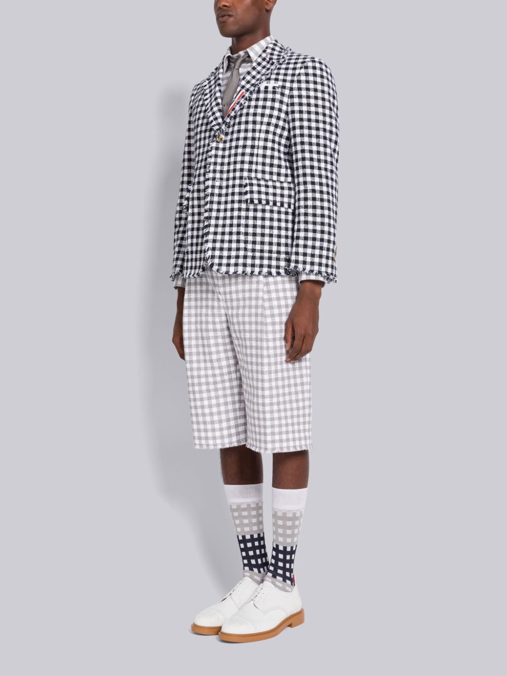 Men Thom Browne Nubuck Cap Toe Derby Oxford Shoes White | DWB11Q77753
