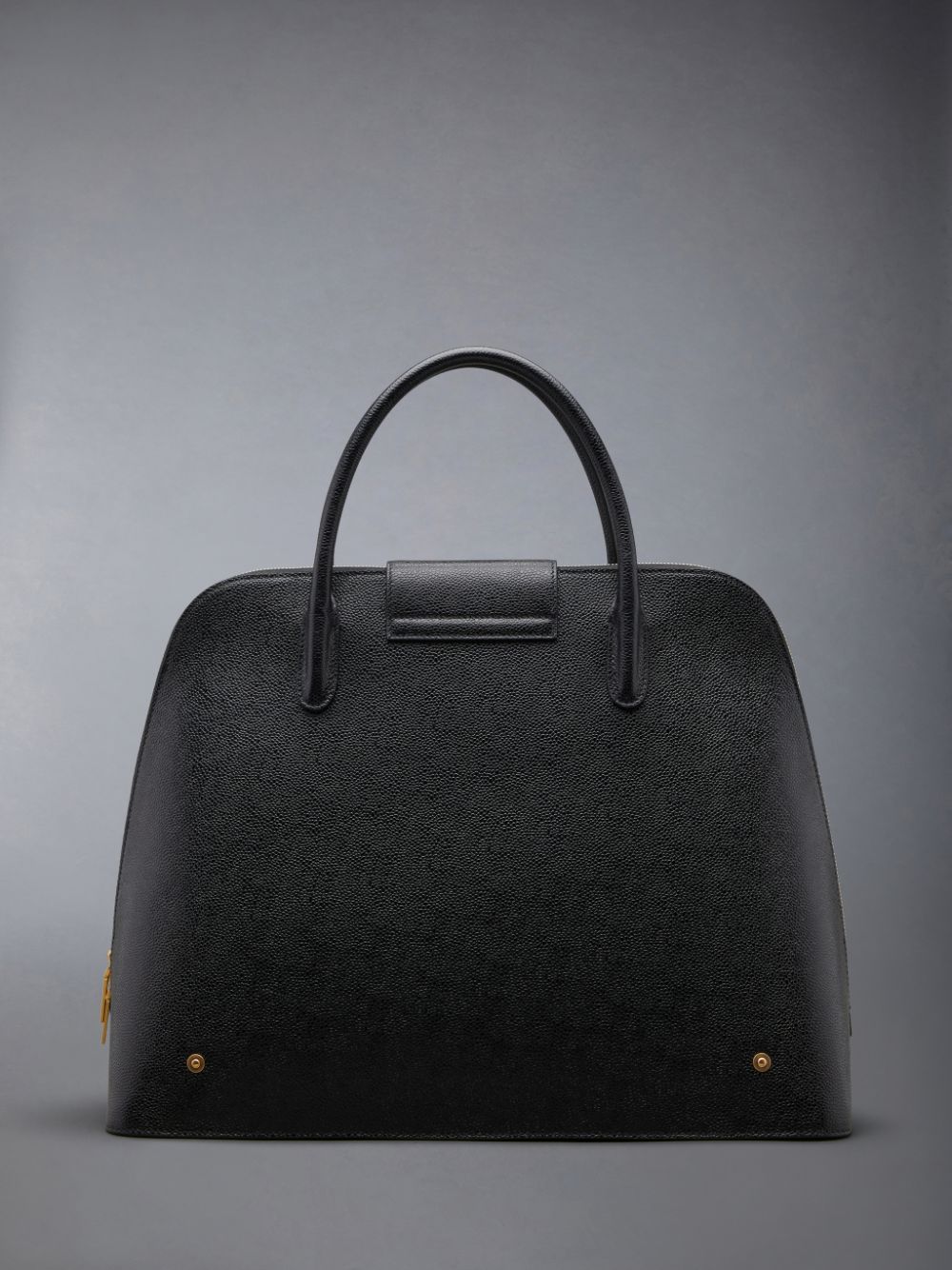 Men Thom Browne Pebble Grain Leather Mr. Satchel Bags Black | PDD70T85496
