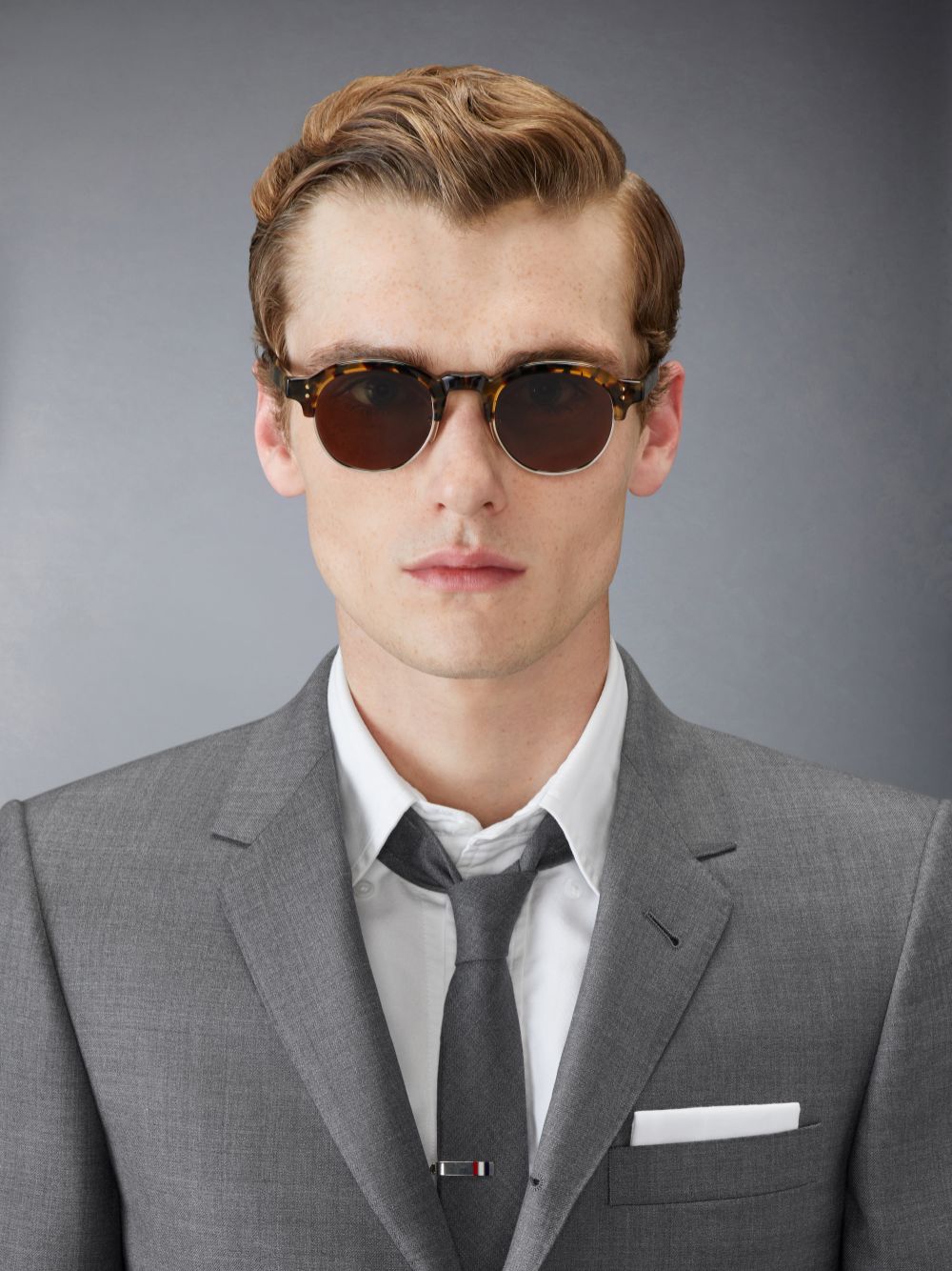 Men Thom Browne Tokyo Tortoise And 12k Gold Acetate And Titanium Oval Sunglasses Brown | OJJ51C91798