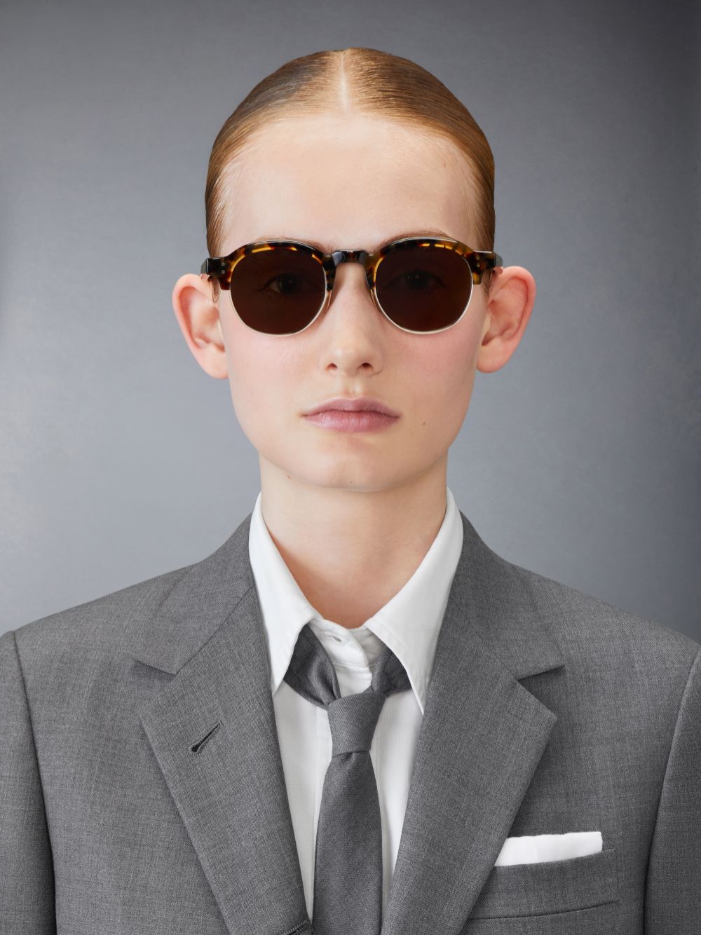 Men Thom Browne Tokyo Tortoise And 12k Gold Acetate And Titanium Oval Sunglasses Brown | OJJ51C91798