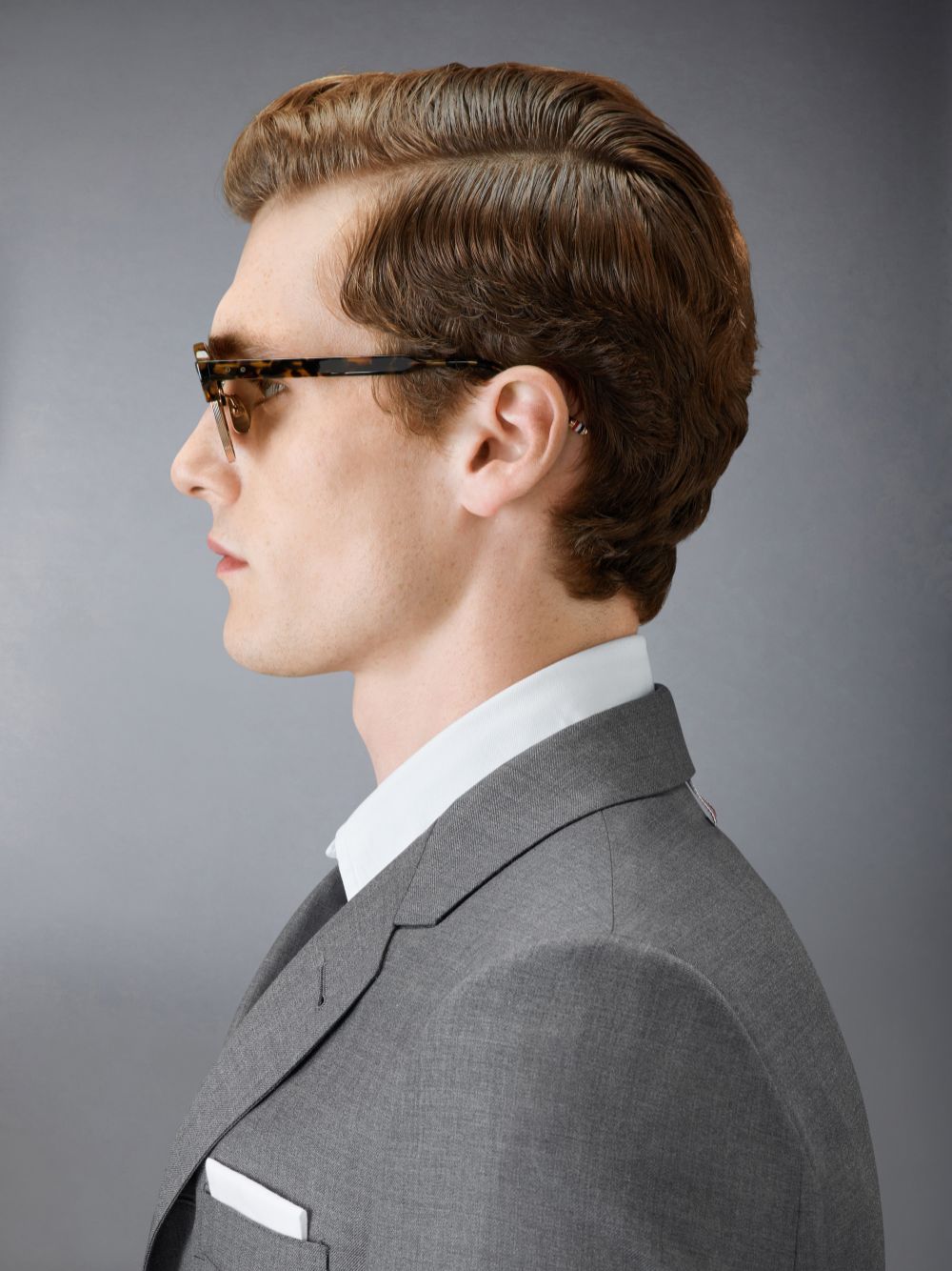 Men Thom Browne Tokyo Tortoise And 12k Gold Acetate And Titanium Oval Sunglasses Brown | OJJ51C91798