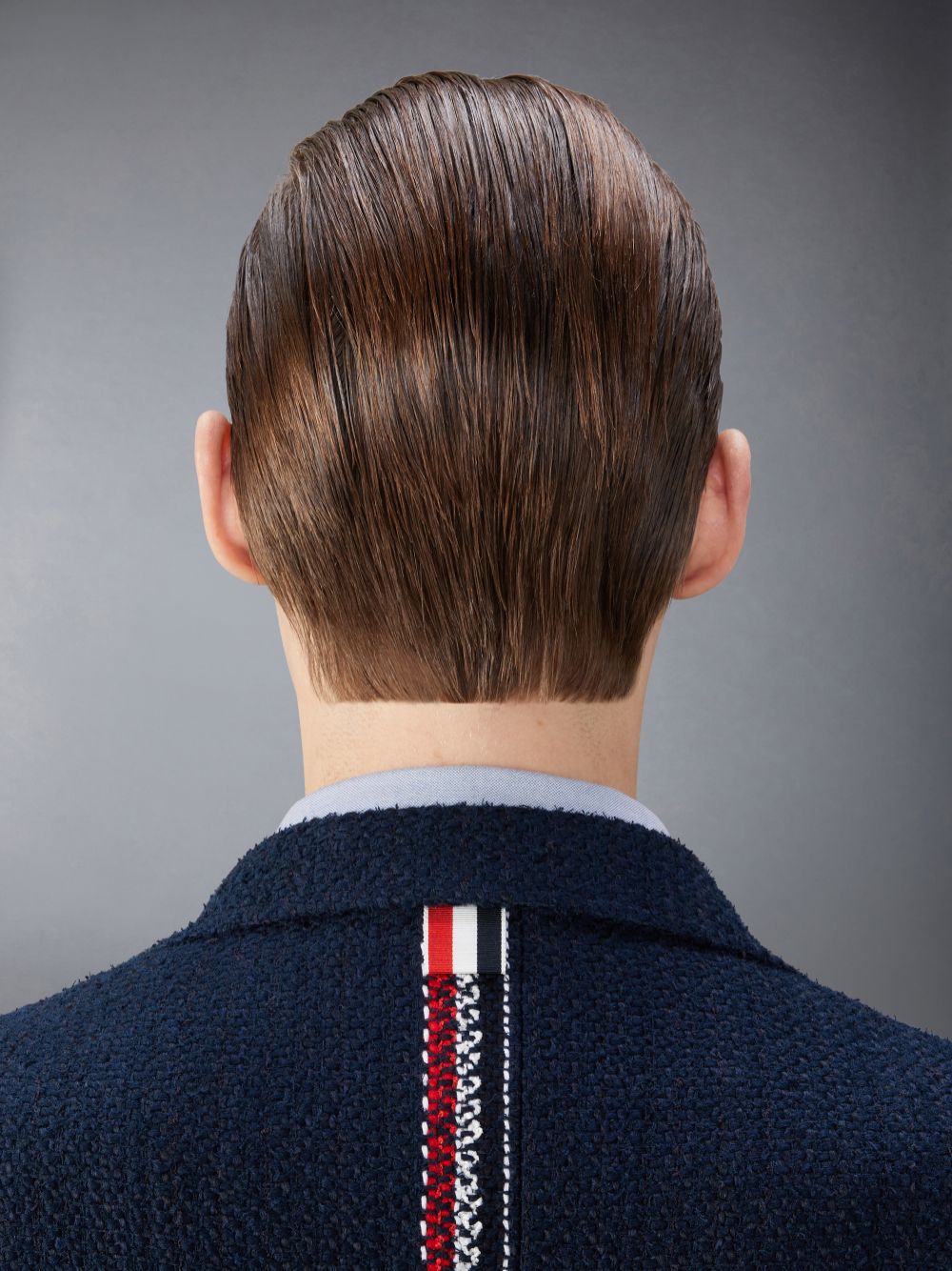 Men Thom Browne Tweed Unstructured Sack Sport Coats Blue | JWR07E80391