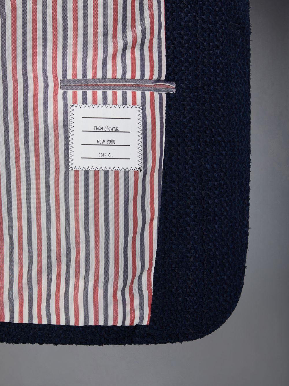 Men Thom Browne Tweed Unstructured Sack Sport Coats Blue | JWR07E80391