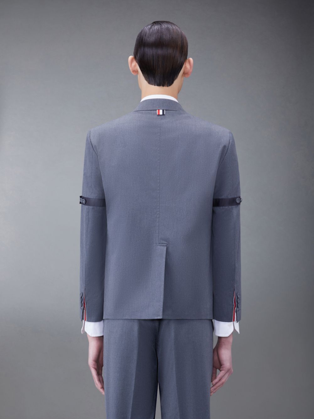 Men Thom Browne Typewriter Cloth Armband Sport Coats Grey | SGR03I85298