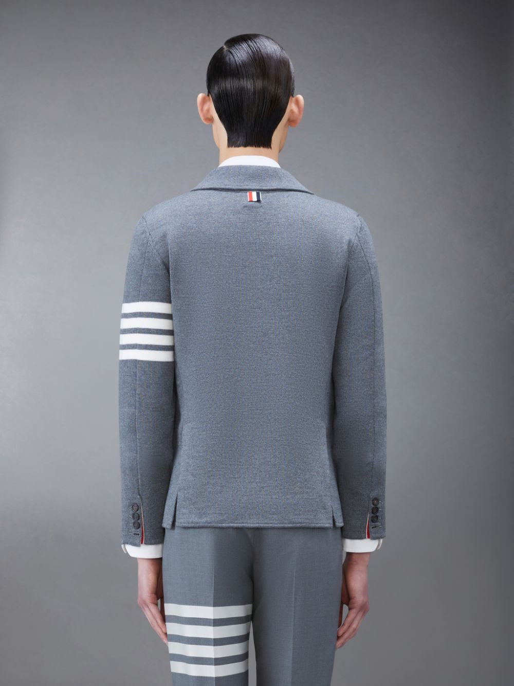 Men Thom Browne Wool 4-Bar Sport Coats Grey | VFX82B68914