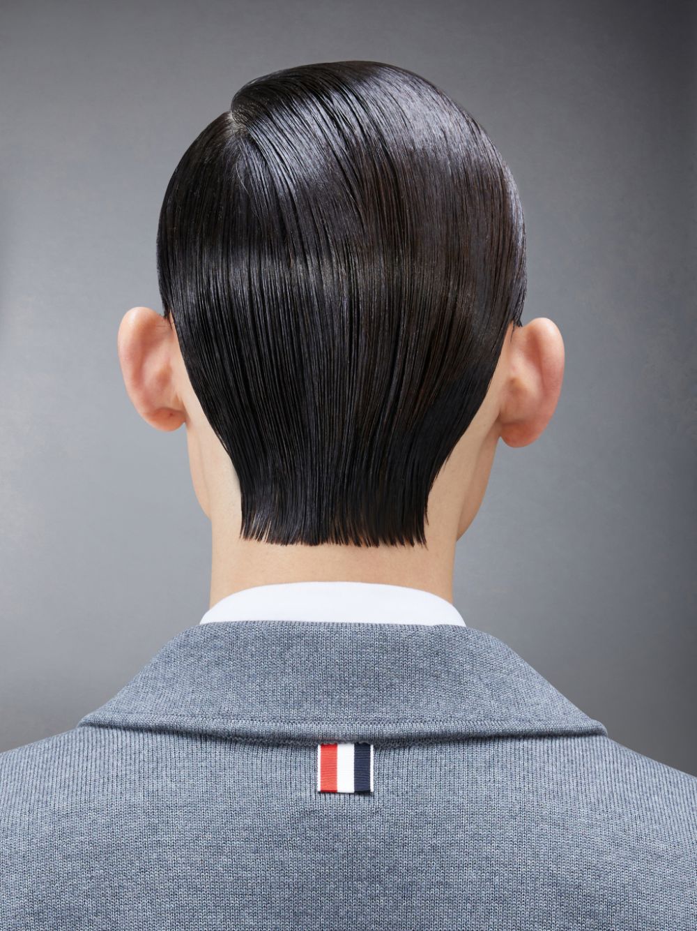 Men Thom Browne Wool 4-Bar Sport Coats Grey | VFX82B68914