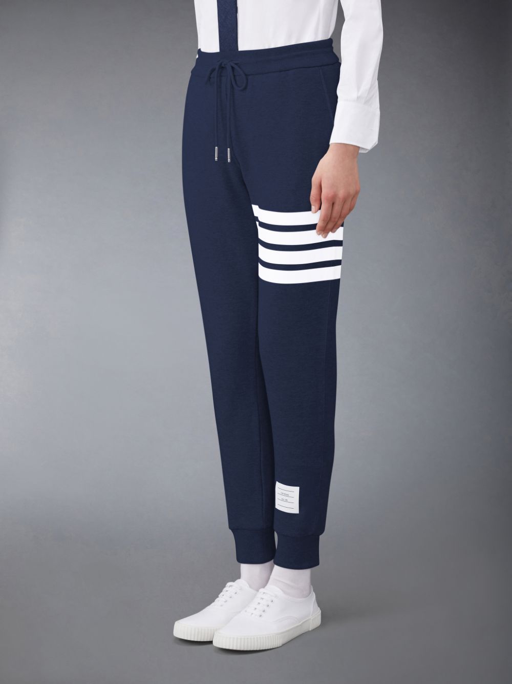 Women Thom Browne Classic Loopback 4-Bar Sweatpants Blue | IKB87B12367