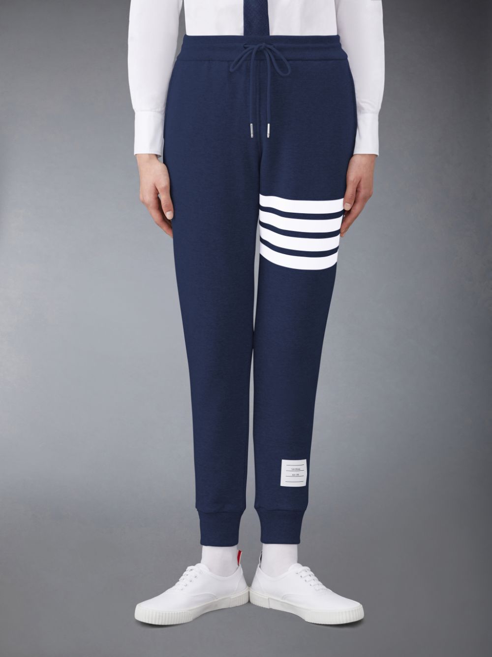 Women Thom Browne Classic Loopback 4-Bar Sweatpants Blue | IKB87B12367