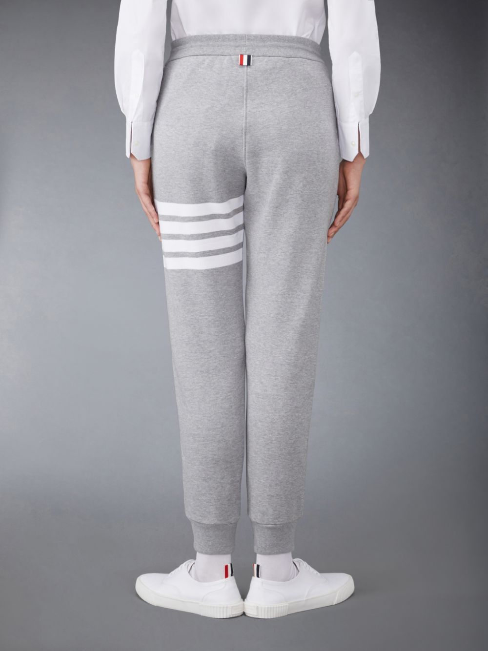 Women Thom Browne Classic Loopback 4-Bar Sweatpants Grey | GWX11L09965