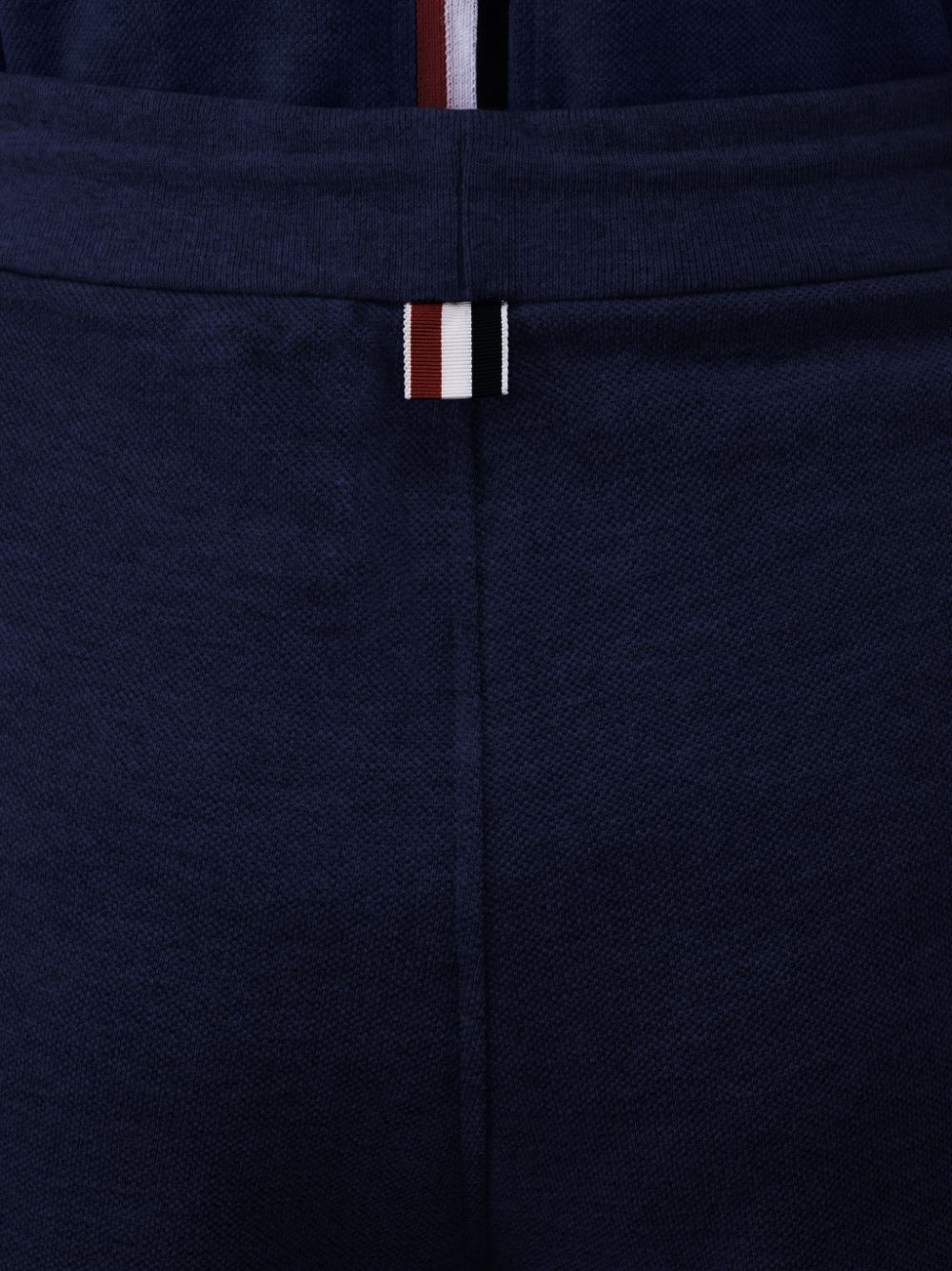Women Thom Browne Classic Pique Stripe Shorts Blue | DUW51H28696