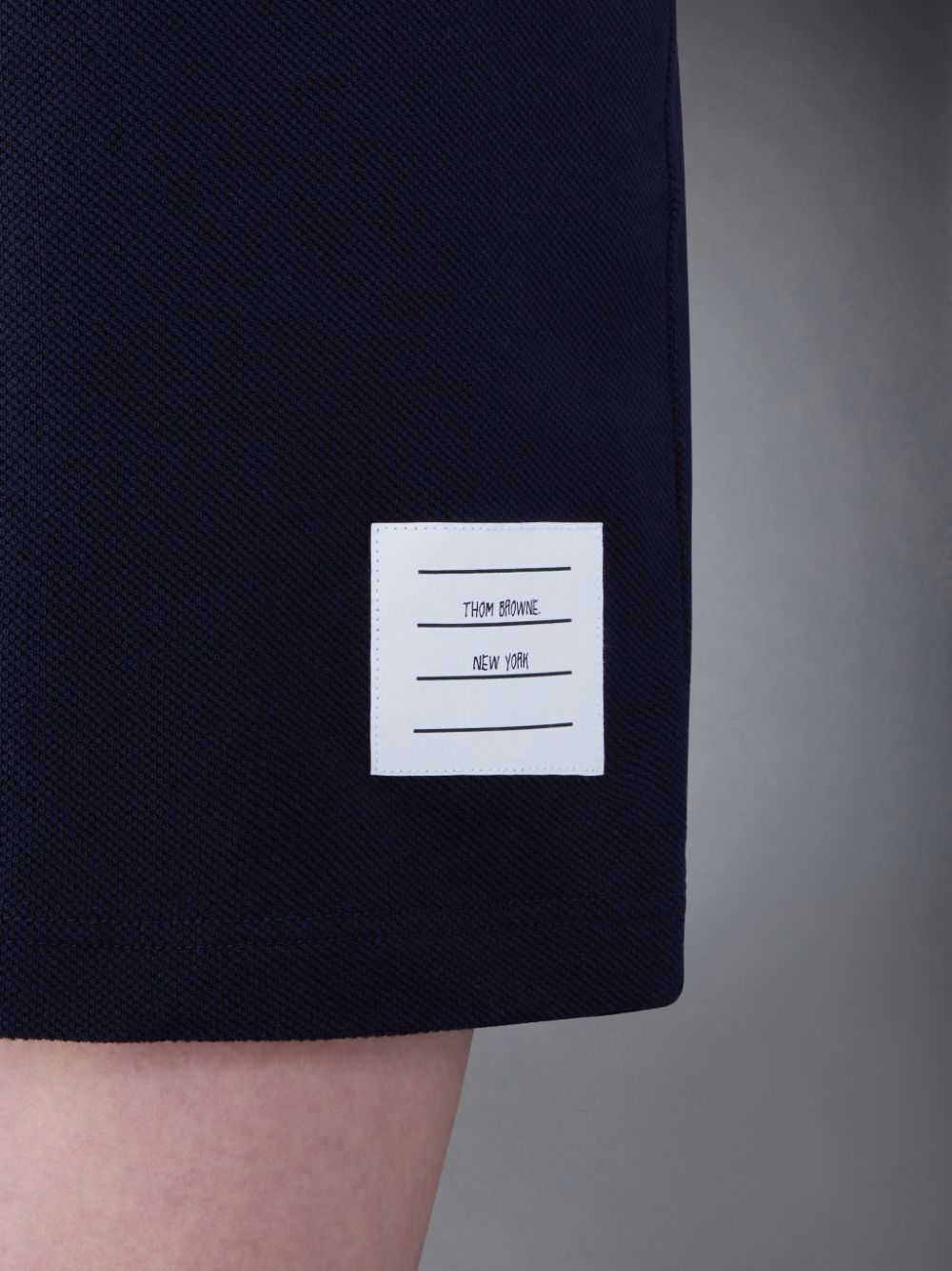 Women Thom Browne Classic Pique Stripe Shorts Blue | QOM58O07827