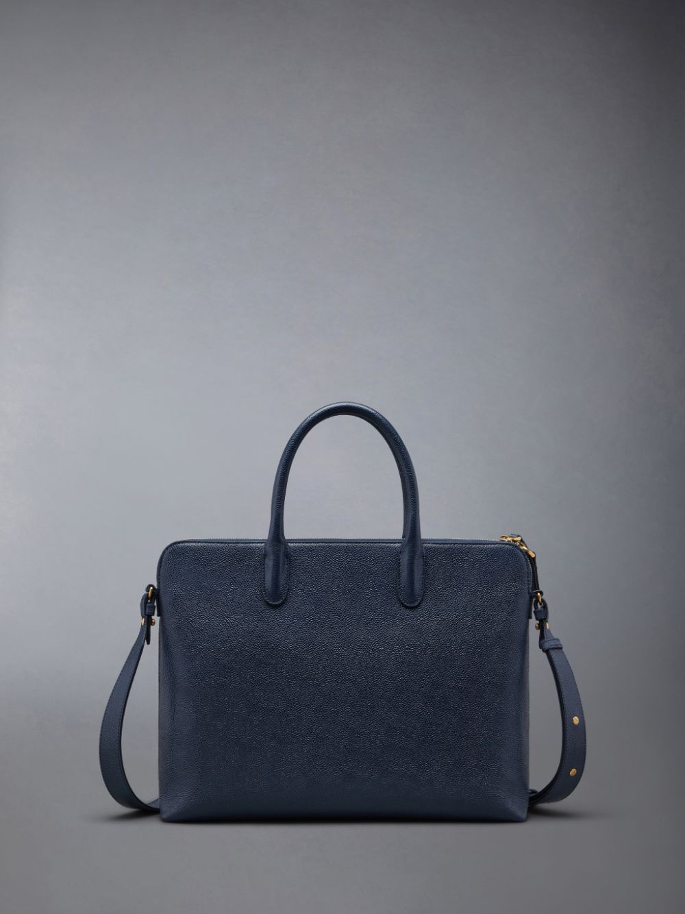 Women Thom Browne Pebble Grain 4-Bar Business Bags Blue | EOZ16X50766