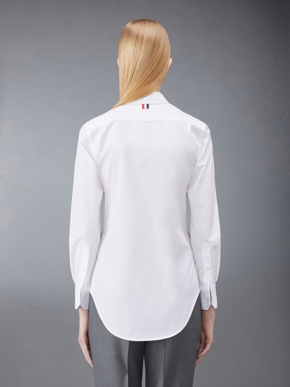 Women Thom Browne Poplin Classic Shirts White | ASN62T96093