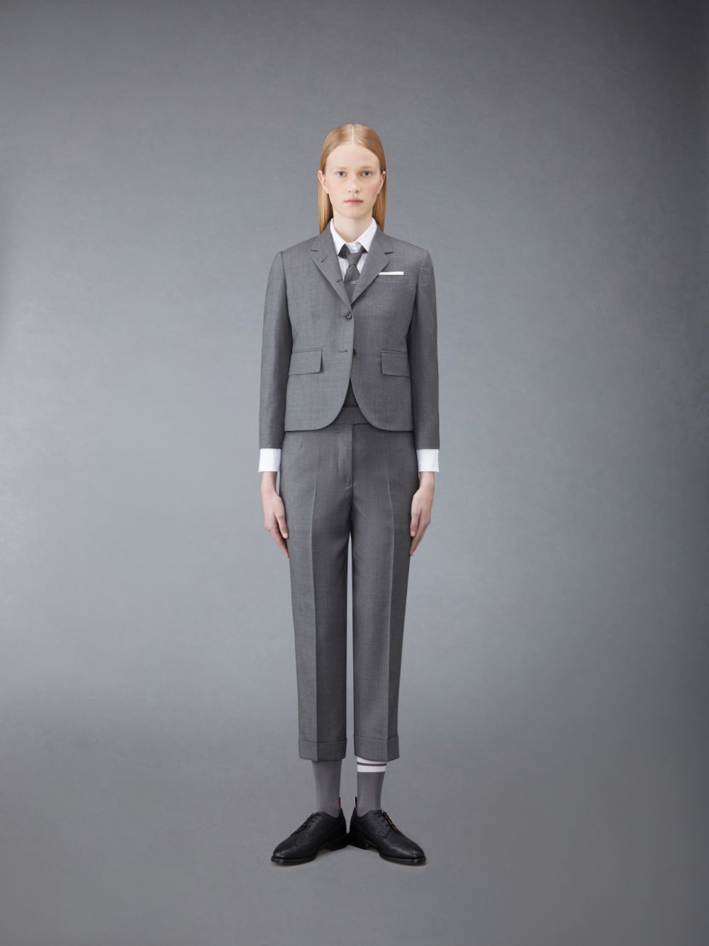 Women Thom Browne Poplin Classic Shirts White | ASN62T96093