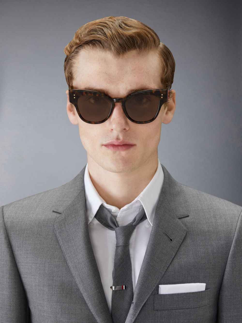 Women Thom Browne Tokyo Tortoise Acetate Cateye Sunglasses Brown | PDE54T29350
