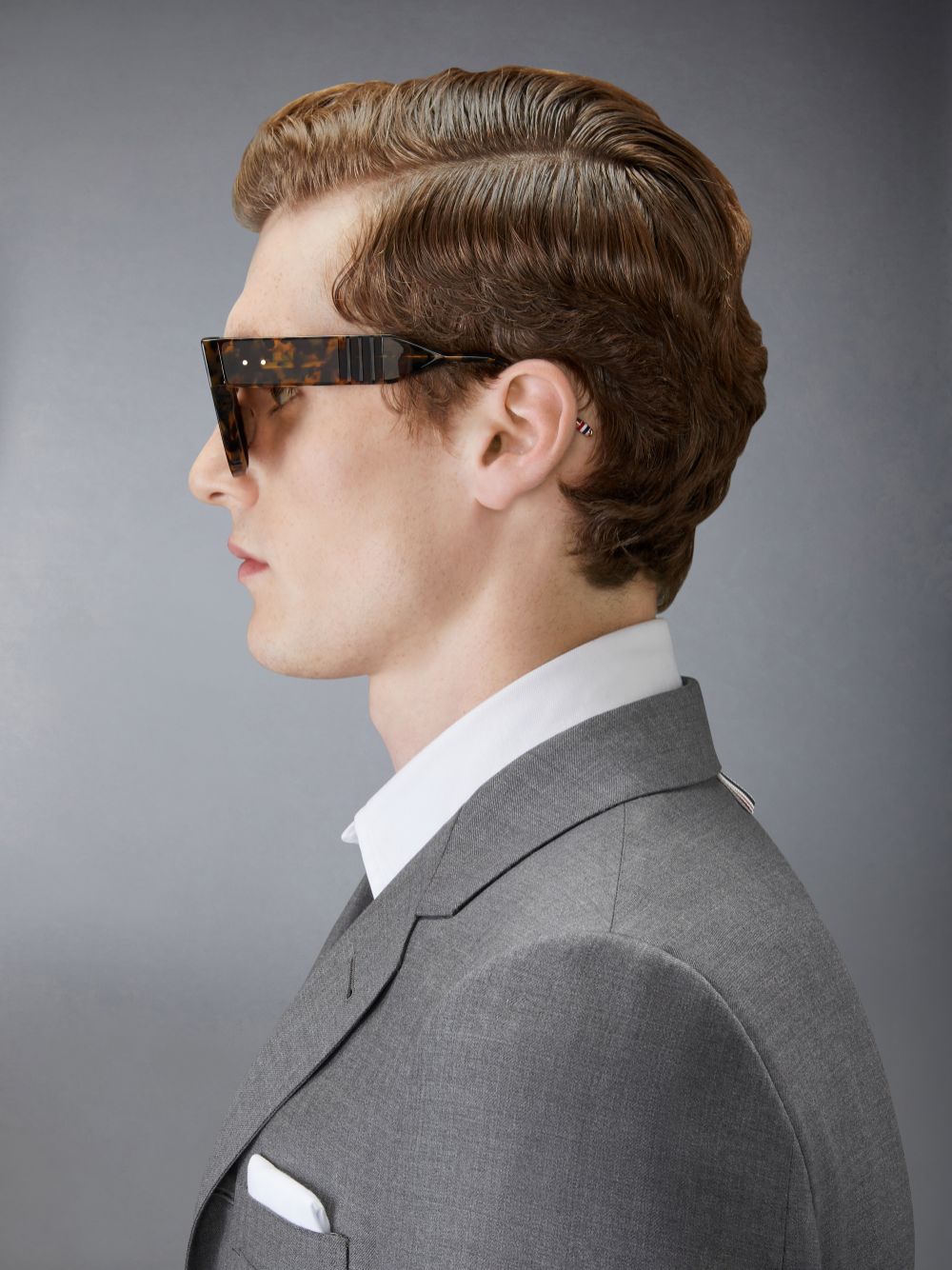Women Thom Browne Tokyo Tortoise Acetate Cateye Sunglasses Brown | PDE54T29350