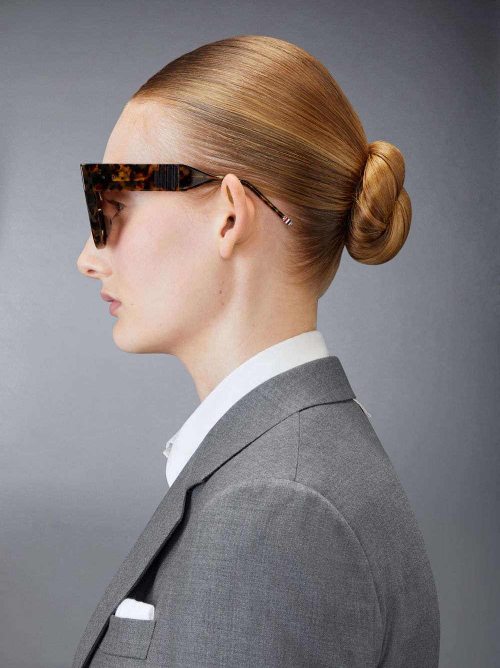 Women Thom Browne Tokyo Tortoise Acetate Cateye Sunglasses Brown | PDE54T29350