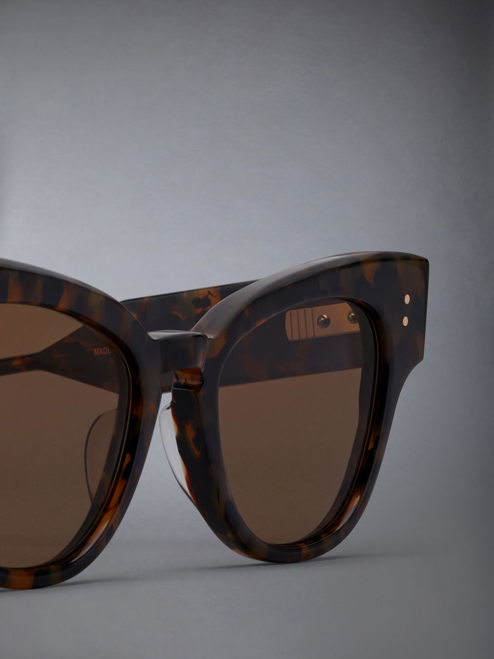 Women Thom Browne Tokyo Tortoise Acetate Cateye Sunglasses Brown | PDE54T29350