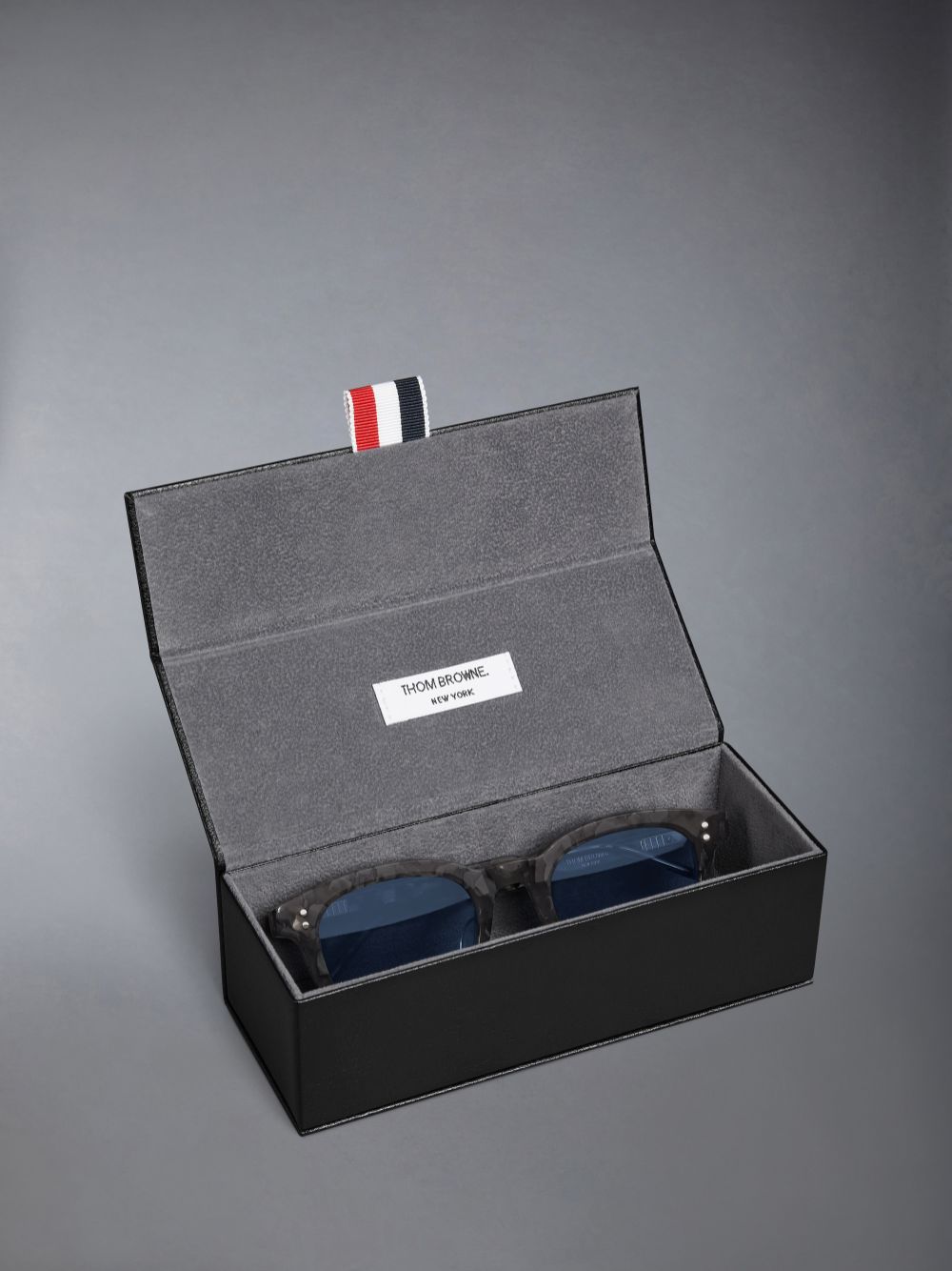Women Thom Browne Tortoise Acetate Rectangular Sunglasses Grey | FIT06P63558