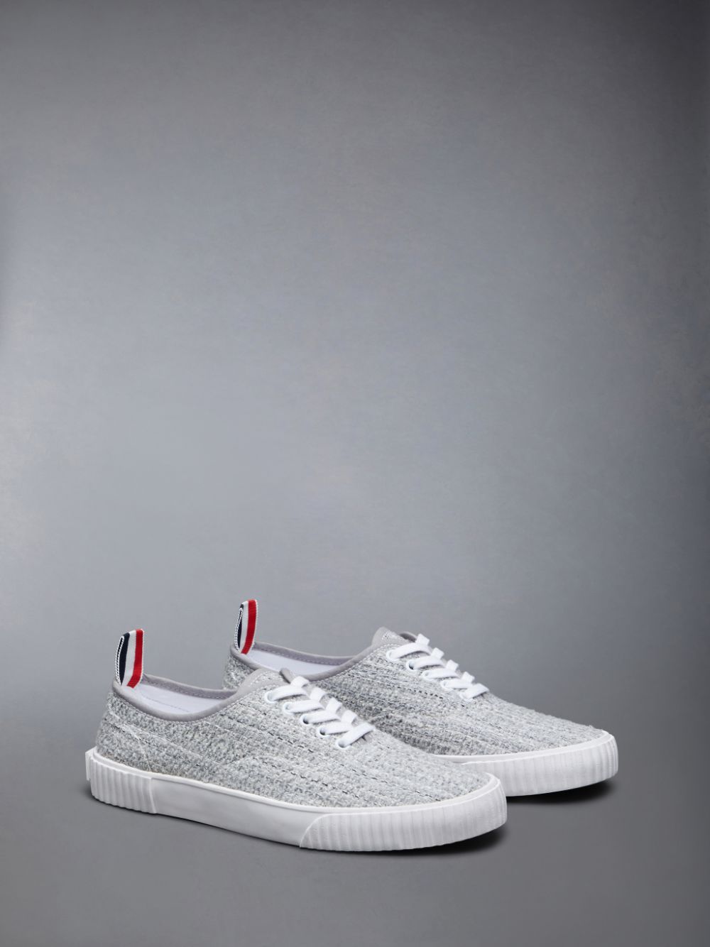 Women Thom Browne Tweed Heritage Sneakers Grey | PCN58J19107