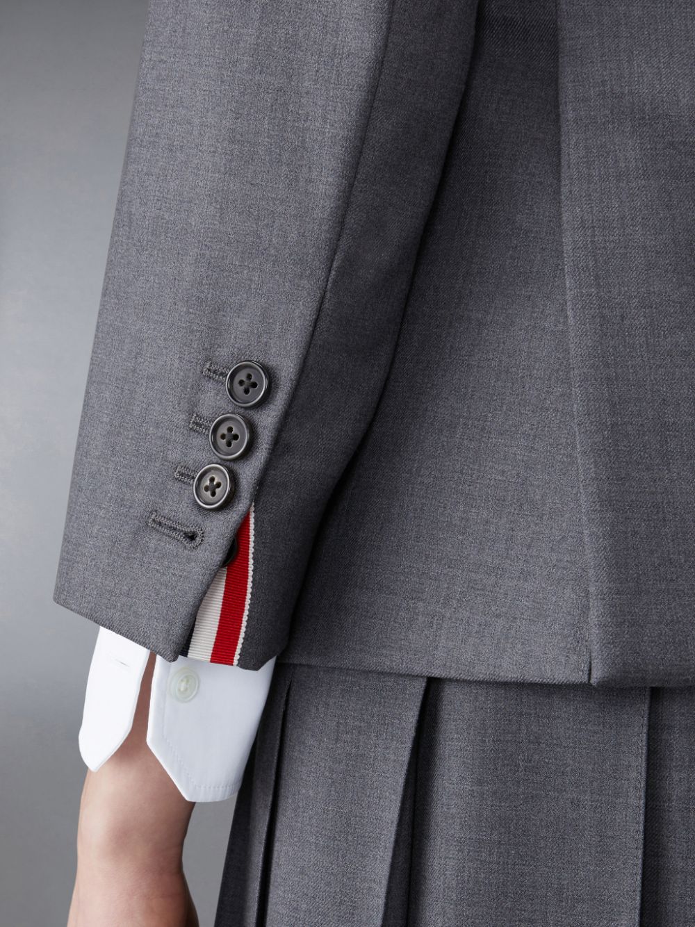 Women Thom Browne Twill Classic Sport Coats Grey | EXJ89N92791