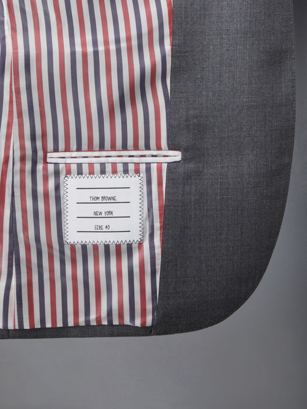 Women Thom Browne Twill High Armhole Sport Coats Grey | VZY16Y65044
