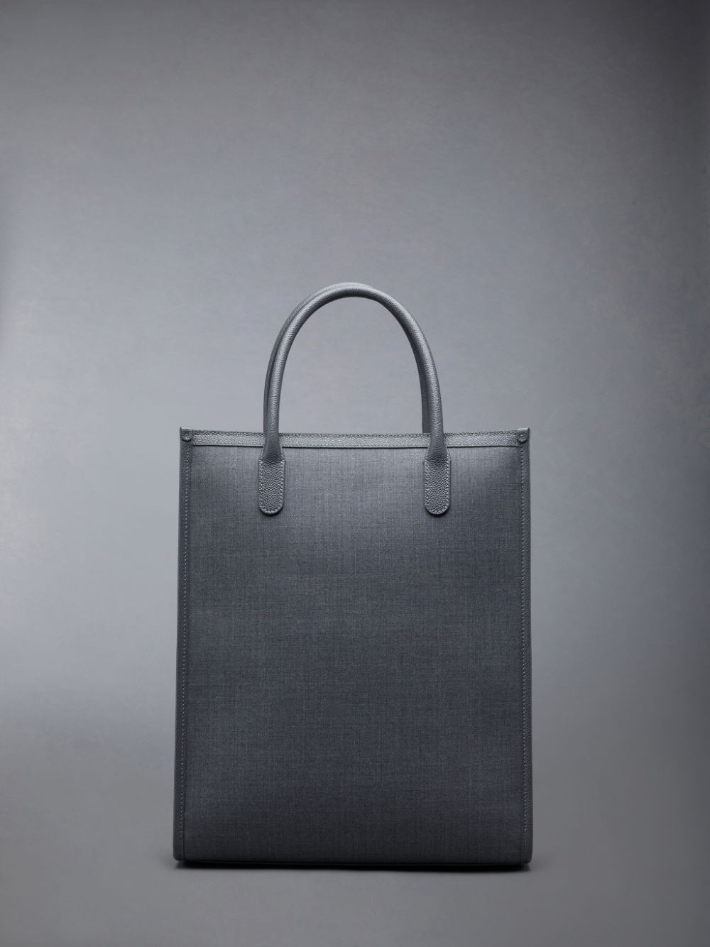 Women Thom Browne Wool 4-Bar Tote Bags Grey | UYO94M94281